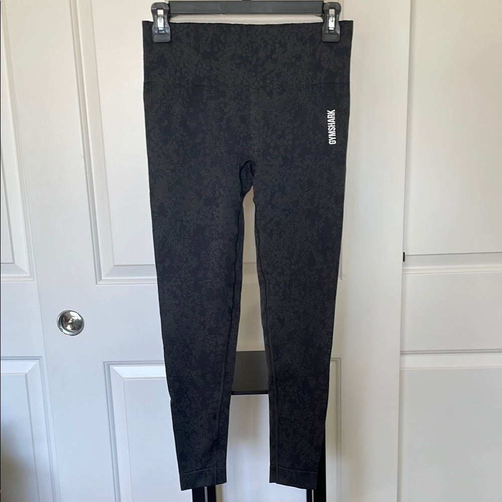 Gymshark Seamless Adapt Animal-Print Black High-Waisted Leggings